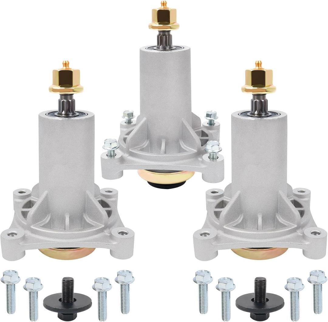 CheeMuii 3 Pack Lawn Mower Spindles Replace for 187292 192870 567253301 587125401 587819701 Fit for Husqvarna YTH22V46 YTH24V48 YTA18542 for 42" 46" 48" 54" Mower Deck Parts
