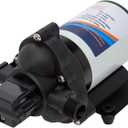 12 Volt Sprayer Pump, Soft Wash Pump, 2.5GPM 60PSI, 8 Amps, Chemical and Corrosion Resistant, Compatible with Roundup, Pressure Switch and Self-Priming for Agricultural Spraying