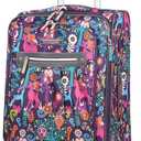 Lily Bloom Carry On Expandable Design Pattern Luggage With Spinner Wheels For Woman (20in, Wildwoods)