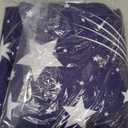 MAG 3pcs Purple Star Twin Bed Sheet,Space Microfiber Bedding Sheet Set,Galaxy Bed Sheets,Space Bedding Set with1 Fitted Sheet and 2 Pillowcases,14 Inches Deep (Purple and White,Twin)