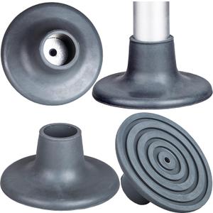 4 PCS Replacement Feet Caps for Bedside Commode Seat, 1-1/8" I.D Rubber Feet Pads Universal Fit Shower Chair, Bath Bench Legs, Toilet Seat Leg Tips Large Suction Cup Feet for Commode Chair