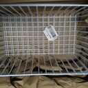 16Lx12W inch Wider Freezer Storage Organizer Baskets Container, Deep Metal Wire Chest Upright Refrigerator Divider Bins with Built-in Handles for Cabinet, Pantry, Closet, Kitchen(3)