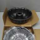 9.5" Non-stick Cake Pan, Heavy Duty Carbon Steel Fluted Tube Round Baking Pan,Buntz Pound Cake Pan Mold,Tube Bakeware,Baking Mold for Jello,Gelatin,Chocoflan,Flan - 2 PCS