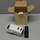 Mini Projector, Portable Projector 4K & Full HD 1080P Support, 270 Rotation Outdoor Projector, Movie Projector Compatible with Smartphone, TV Stick, Laptop, PS4, HDMI, USB (No WiFi or Bluetooth)