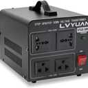 LVYUAN Voltage Converter Transformer 1000 Watt Step Up/Down Convert from 110V-120V to 220V-240Vt and from 220V-240V to 110V-120V with 2 US outlets, 2 Universal outlets, Resettable Circuit Breaker