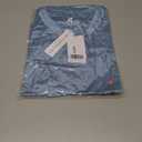 VIMPUNEC Women's Dressy Satin Blouses Fall Long Sleeve Work Shirts Business Casual V Neck Tops (Blue, XL)