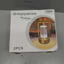 Portable Metal Table Lamp for Indoor/Outdoor ,Rechargeable Cordless LED Lamp, 3Colour Infinitely Dimming Battery Powered Small Desk Lamp, Restaurant/Bedroom/Bar/Coffee/Camping Light (Grey Set of 2)