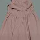 Girl's Spaghetti Strap Ruched Ruffle Hem Sleeveless Summer Flowy Short Dresses 8-10 years
