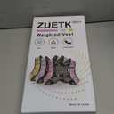 ZUETK Weighted Vest, 12lb Weight Vest with Reflective Stripe, Weighted Vest for Men Women Workout Equipment for Strength Training, Running, Jogging, Fitness, Weight Loss (PU-Silver)