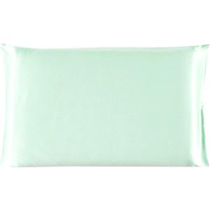 uxcell 1 Pack 100% Charmeuse Pure Silk Pillowcase for Hair and Skin, 350TC 19 Momme Soft Breathable Pillow Case with Hidden Zipper, Light Green Silk Pillowcase Travel (14x20inch)