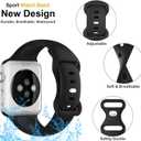 8 Pack Bands Compatible with Apple Watch Band 38mm 40mm 41mm 42mm 44mm 45mm 46mm 49mm for Women Men, Soft Silicone Sport Strap for iWatch Series Ultra 11 10 9 8 7 6 5 4 3 2 1 SE/SE 2nd/SE 3nd