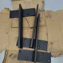 Floating Shelf Bracket 3/8" Thick Heavy Duty Shelf Brackets 3 Pack Free Hanging Countertop Support Bracket 8" Lx2.5 W Floating Wall Brackets for Cabinets, Granite, Dishwasher, Bench Seats Vanities (12 Inch)