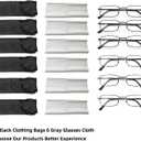 6-Pack Metal Reading Glasses for Men Women Spring Hinge Readers Clear Lens Non Yellow Coating