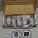 VOLISUN Solar Deck Lights Driveway Dock Lights, 12-Pack Led IP68 Waterproof Outdoor Warning Step Lights for Driveway Sidewalk Garden Pathway Yard (Blue, Auto On/Off