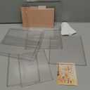 Attelite Acrylic Display Cases for Collectibles, 2 Pack 3 Layer Clear Display Case with Magnetic Door, Wall-Mounted Desktop Clear Showcase with 2 Adjustable Divider Storage Box for Action Figure