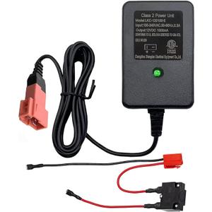 weelye 12V Battery Charger for Kids Ride On Car, for Best Choice Wrangler SUV Car a Variety of Electric Baby Carriage Ride on Toy,with Battery Connection Cable