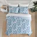 Tommy Bahama - King Quilt Set, Luxurious Bedding with Matching Shams, Coastal Inspired Room Essentials (Aubrey Blue, King)