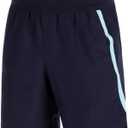 Under Armour Men's Launch Stretch Woven 2-in-1 Shorts (Large, Midnight Navy/Stream/Reflective)