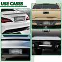 2 Pcs Clear License Plate Covers and Frames,Transparent License Plate Holders with Screws & Caps,Rust-Proof Auto Licenses Plates Protector Shields for Standard US Plates