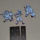 3Pcs Haunted Horror Halloween Yard Signs Outdoor Three Ghosts Lawn Decorations with Stakes Halloween Vintage Horror Outside Yard Lawn Decor for Kids Home Party