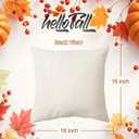 DUZXLCQ Fall Pillow Covers 18x18 inch Set of 4 Pumpkins Thankful Blessed Maple Leaves Autumn Decorative Throw Pillow Covers Farmhouse Cushion Case Harvest Decorations for Couch Sofa Home Outdoor