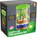 Dan&Darci Light-Up Terrarium Kit for Kids - STEM Science Kit - Educational DIY Toy for Boys & Girls - Birthday Craft Project Idea for Ages 6 7 8 9 10 11 12 Year Old