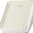 Spiral Notebook Journal, 328 Pages Linen Hardcover College Ruled Notebook, Lined Thick Journals for Women Men, A5 Thick Spiral Journal for Writing, 100GSM Paper, Cute Notebooks for Work School