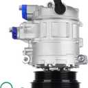 TadaMark Air Conditioner AC Compressor with Clutch Fit for Volkswagen for Jetta 2005-2014, for Beetle 2.0l 2.5l 06-17, for Golf 10-14, for Rabbit 06-09, for Passat 12-15 2.5L Audi TT RS Quattro 12-13