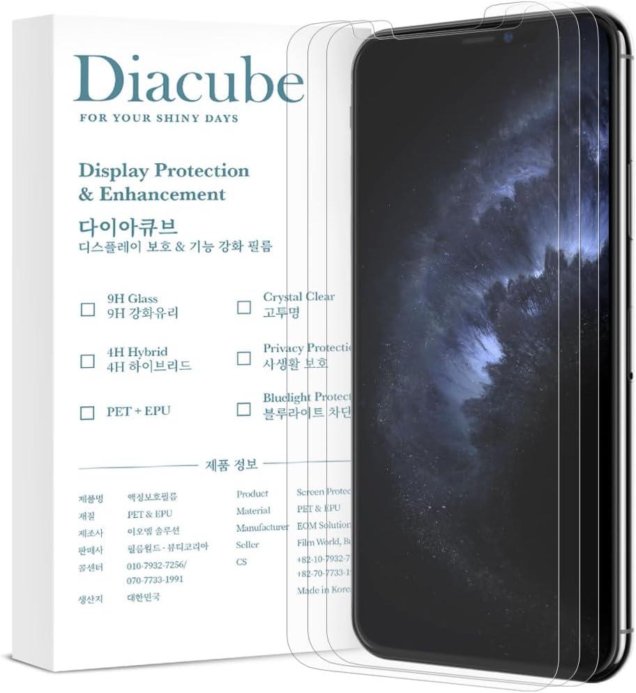 3-Pack Anti Glare Matte Screen Protector for iPhone 11 Pro Max/iPhone XS Max, Break-Resistant PET EPU Film, Anti Fingerprint, Silky Touch, Dust Free & Easy Installation with Alignment Jig