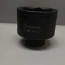 3-3/4" Impact Socket 1" Drive, Deep 6 Point CR-MO Heavy Duty Socket, Single Axle Nut Socket for Mining Trucks, Oilfield & Wind Turbine Flange Bolts, Railway & Port Equipment, ANSI Certified