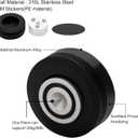 Preffair SP5020B 4Pcs HiFi Turntable Isolation Feet Speaker Foot Pads Amplifier Chassis Aluminum Isolation Feet Non-Slip Stand Feet Shock Absorber for DAC HiFi Amplifier (Stainless Steel Beads)