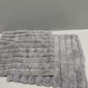 2 Pack 14x14 Pillow Cover Velvet Pillow Covers, Faux Fur Square Throw Pillow Covers for Living Room Decorations Throw Pillow Case, Throw Pillow Cover Cushion Cover for Home Sofa Bedroom Car, Grey