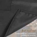 Chef Work Server Apron with 2 Pockets Black Half Aprons Chef Waist Apron Waitress Restaurant Aprons for Men, Women, Home (Black)