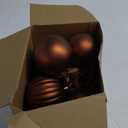 12 Set Brown Ball Ornaments for Christmas Tree Velvet Bows Xmas Tree Ball Neutral Hanging Decoration for Festival Holiday Party Wreath Home(3.15 Inch)