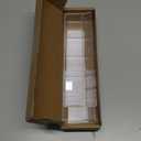 Malldii 9.5" Large Acrylic Straw Holder for Cabinet Door - Reusable Tumbler Straw Organizer Storage, Small Kitchen Accessories Container, Ultra Sticky Cupboard Door Mounted (Transparent)