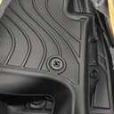 Falafa Floor Mats for 2025 Hyundai Kona(Not for EV), All Weather TPE Heavy Duty Anti-Slip Floor Liners 1st & 2nd Row for Hyundai Kona Car Mats Accessories, Black