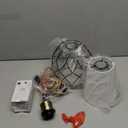 Plug in Pendant Light, Black Farmhouse Hanging Lights with Linen Shade, 15ft Golden Cotton Cord, Industrail Ceiling Lamp with Dimmable Switch, for Kitchen Island Living Room (Bulb Included)