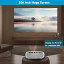 Mini HD Projector, Powerbank Powered, 10000 Lumens Portable With Tripod for Outdoor Travel Theater, Compatible With Android/iOS/Windows/TV Stick/HDMI/USB
