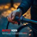 Bike Lights Set with Horn 1400LM USB Rechargeable Bicycle Headlight & Tail Light & Horn Waterproof 3 Lighting Modes Fits Bicycles for Road and Mountain
