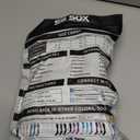 SB SOX 3-Pair Compression Socks, 15-20mmHg (L/ XL, 01 – Solid Black)