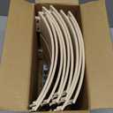 HarcoHome Christmas Tree Collar, 28.4" D Round Base Cover, Mixed Natural Grain Fiber Plastic Ring, Tree Skirt for Christmas Decorations (Wheat)