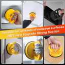 Car Dent Puller 3 Pack Dent Puller Powerful Car Dent Removal Kit Suction Cup Dent Puller for Car Dent Repair Dent Remover Tool for Car Body,Tiles Lifting,Objects Moving,Screen (Yellow+Black)