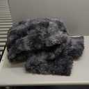 6x9 Ft Large Shag Rugs for Living Room Decor, Tie-Dyed Ultra Soft Fluffy Furry Area Rugs for Bedroom Indoor Floor, Aesthetic Carpet for Kids Home (Dark Grey)