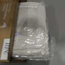 BPC Organic Feather Down Fiber Comforter Queen Size with 100% Organic Cotton Cover, 750 Fill Power Cloudy-Fluffy Duvet Insert for Medium Warmth, White, 90x90 Inches