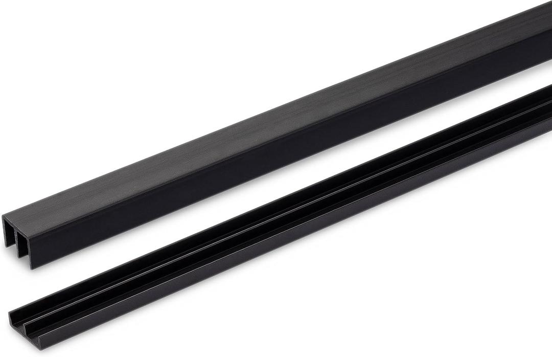 Randall Manufacturing Co., Inc | Plastic Sliding Door Track | 6 Feet Long | Fits 1/4 Doors | Easy & Quick Installation | PVC Plastic Track | Works on Multiple Door Types