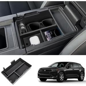 Center Console Organizer Compatible with 2024 2025 2026 Honda Prologue EV /2024 2025 2026 Acura ZDX Armrest Middle Storage Box ABS Plastic Material Arm Rest Tray Interior Accessories