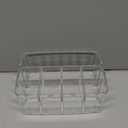 STORi 5-Compartment Clear Plastic Organizer | Rectangular Divided Makeup and Vanity Storage Bin and Office Desk Caddy | Scalloped Wall Design | Made in USA