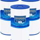Cryspool 06016 Filter Compatible with PWK30, C-6430, Watkins 31489, FC-3915, P/N0969601, 71825, 73178, 73250, 30 Sq. Ft Spa Filter Cartridge, 3 Pack