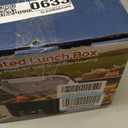 EAST OAK Cordless Electric Lunch Box for Adults, Heated Lunch Box Battery Powered with Automatic Heating, 5.5 Cups Portable Food Warmer with Removable Tray Divider (Blue)