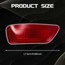 Rear Bumper Reflector Light Lamp for Jeep Grand Cherokee 2011-2021, Dodge Journey 2011-2020, Jeep Compass 2011-2017, Left & Right Red Lens Rear Bumper Reflector, Replaces 57010720AC 57010721AC